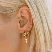 Load image into Gallery viewer, Rola Mini Hoop Earrings | 18k Gold Plated
