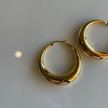 Load image into Gallery viewer, Gabriele Dome Hoops | 18k Gold Plated
