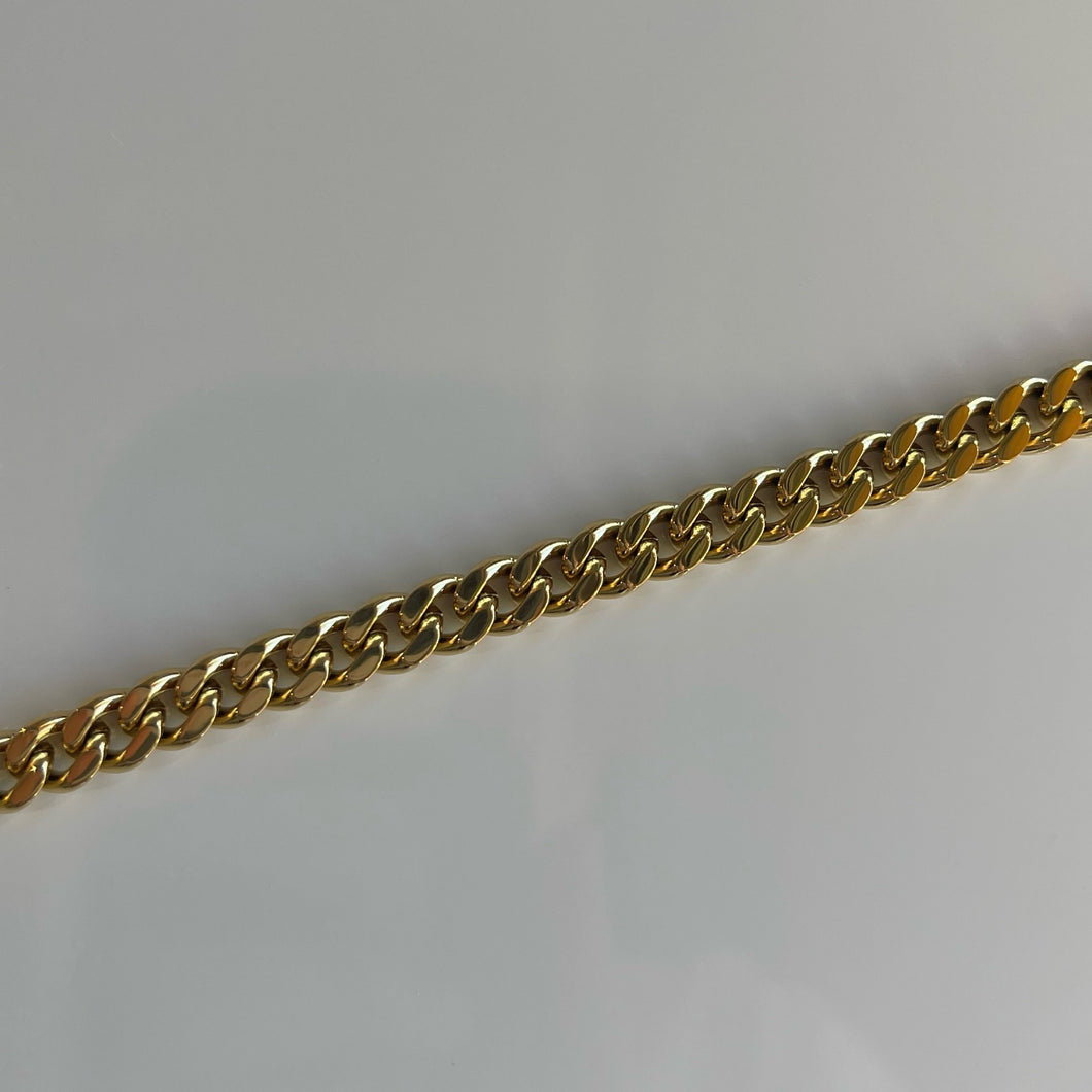 Reece Cuban Chain Anklet | 18k Gold Plated