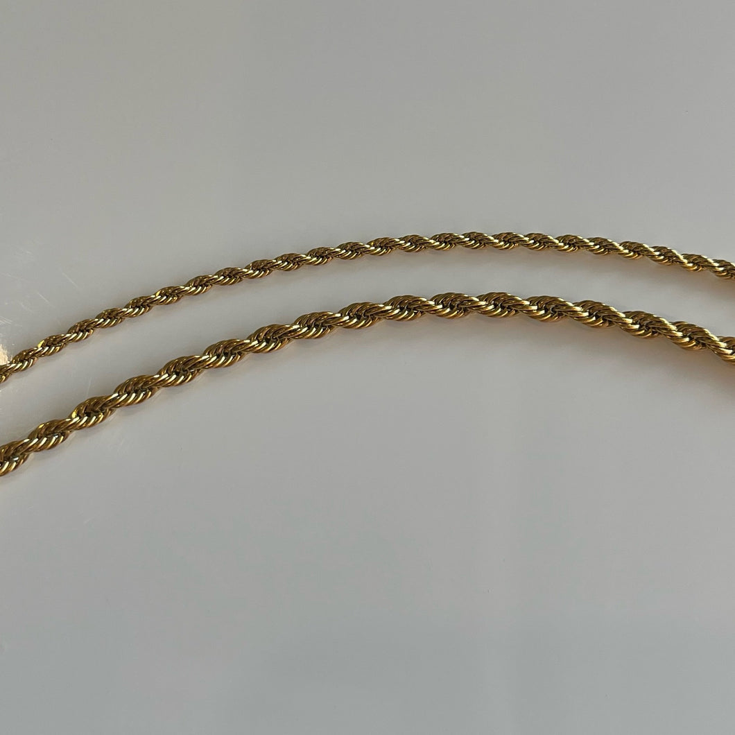Jasmine Rope Chain and Bracelet | 18k Gold Plated