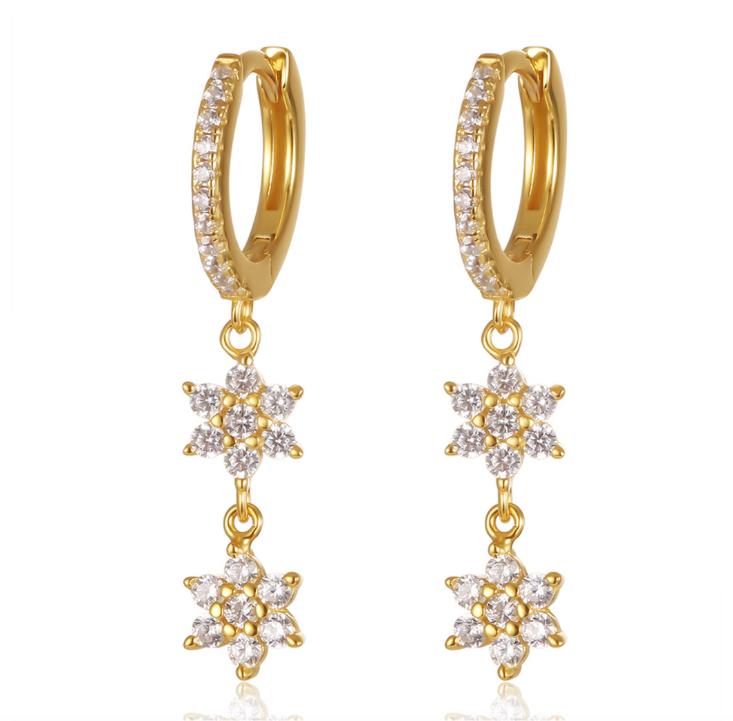 Maliya Huggie Earrings | 18k Gold Plated