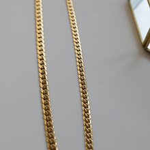 Load image into Gallery viewer, Eve Flat Curb Chain | 18k Gold Plated
