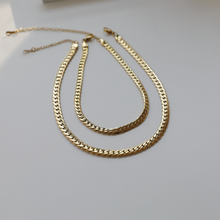 Load image into Gallery viewer, Eve Flat Curb Chain | 18k Gold Plated
