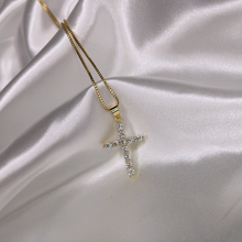Load image into Gallery viewer, Mercy Cross Necklaces | 18k Gold Plated
