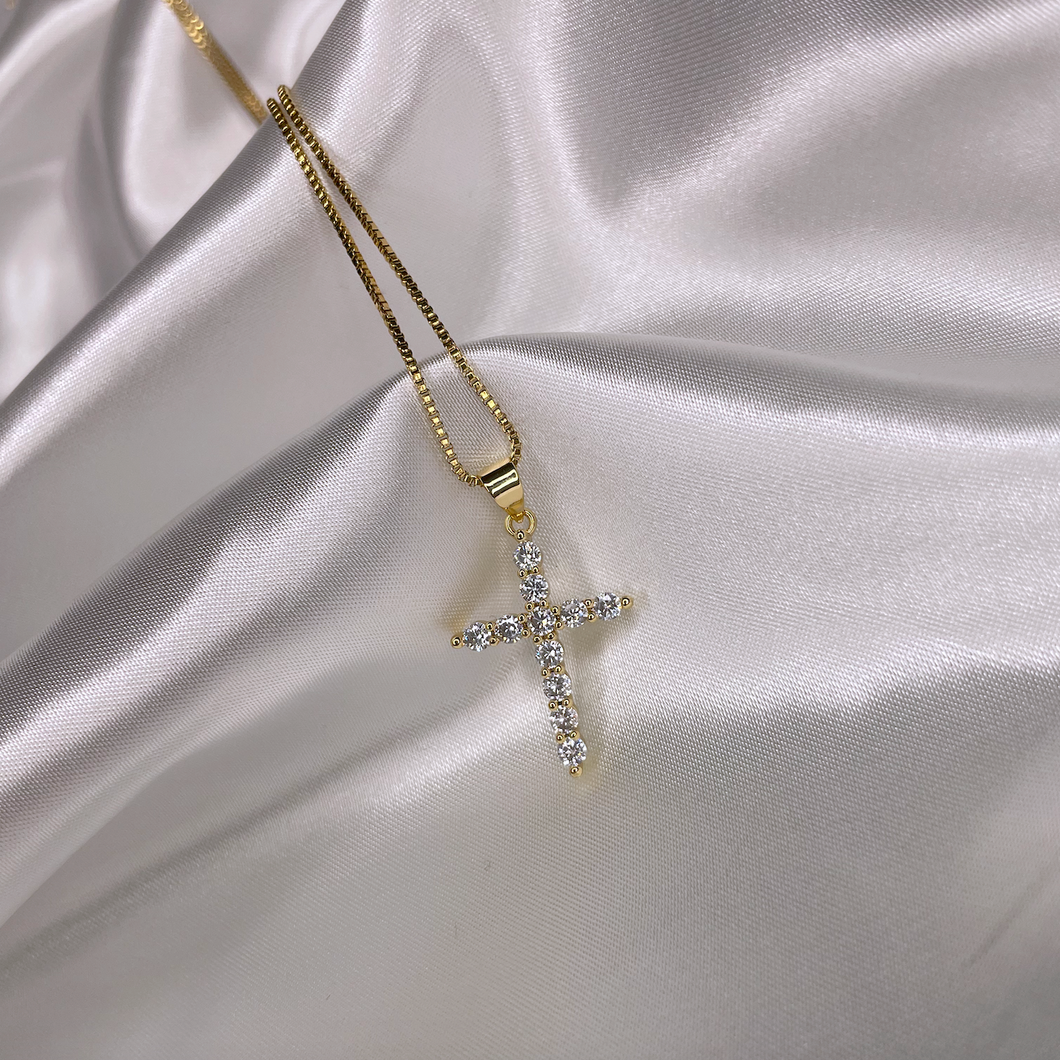Mercy Cross Necklaces | 18k Gold Plated