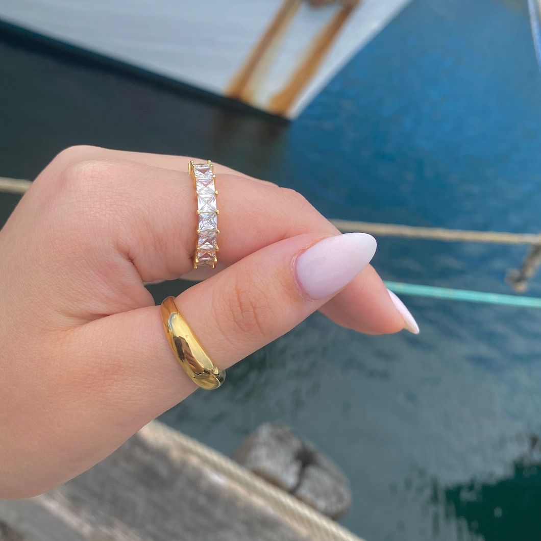 Isabelle Dome Ring | 18k Gold Plated