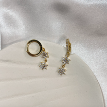 Load image into Gallery viewer, Maliya Huggie Earrings | 18k Gold Plated
