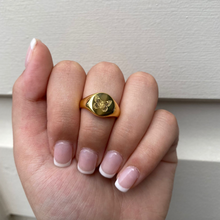 Load image into Gallery viewer, Hope Signet Ring | 18k Gold Plated
